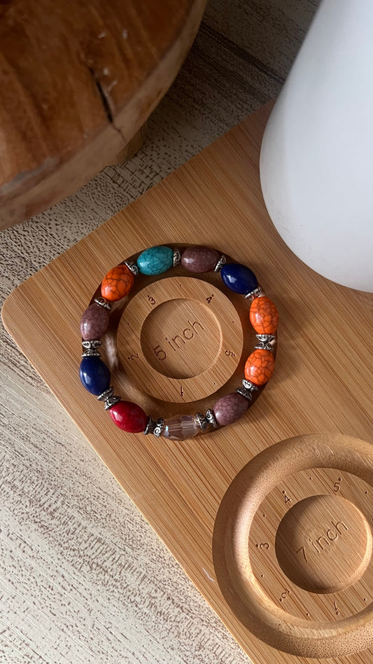 5 inch Beaded Bracelet - Multicoloured